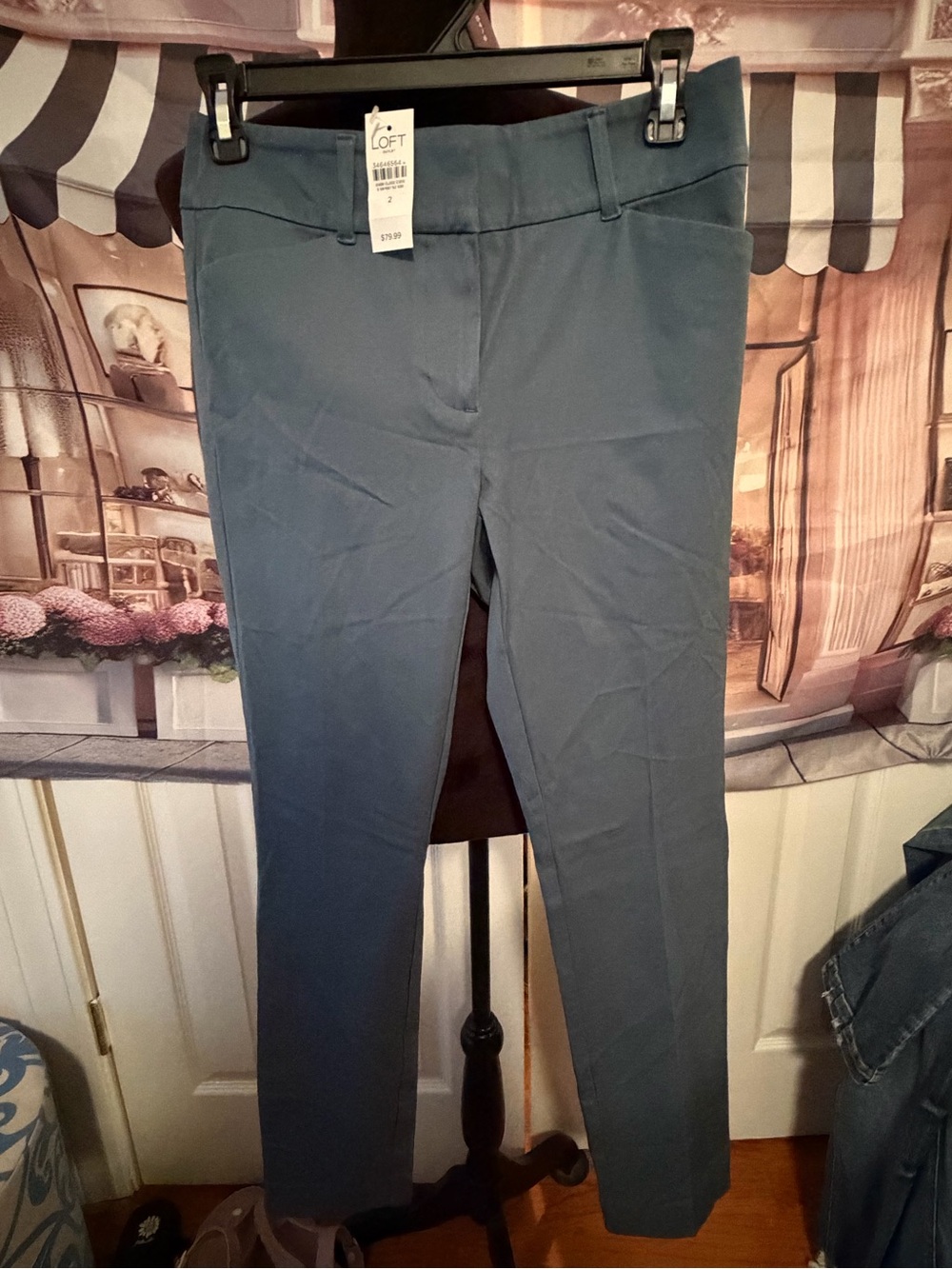 LOFT Outlet Dusty Blue Tailored Pants